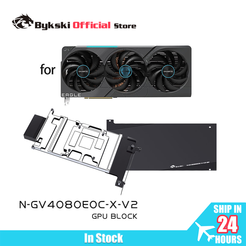 Rtx 4080 Water Cooling Block - Bykski N-GV4080EOC-X-V2 GPU Water Cooling Block